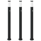 Bollard Lights with Sensor 3pcs 110 cm Stainless Steel IP44