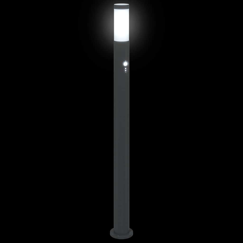 Bollard Lights with Sensor 3pcs 110 cm Stainless Steel IP44