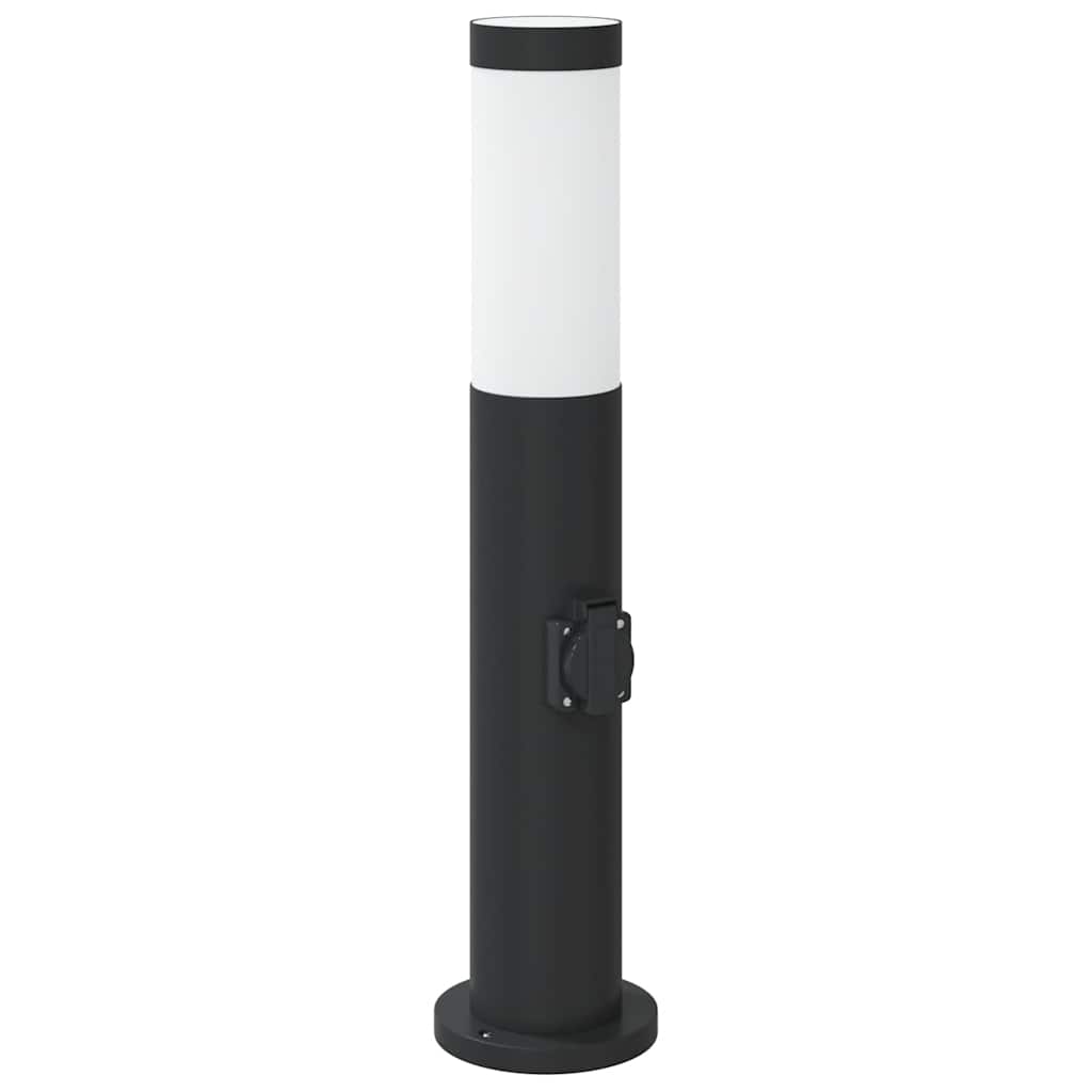 Bollard Light with Outlet 50 cm Stainless Steel IP44