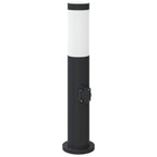 Bollard Light with Outlet 50 cm Stainless Steel IP44