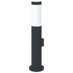 Bollard Light with Outlet 50 cm Stainless Steel IP44