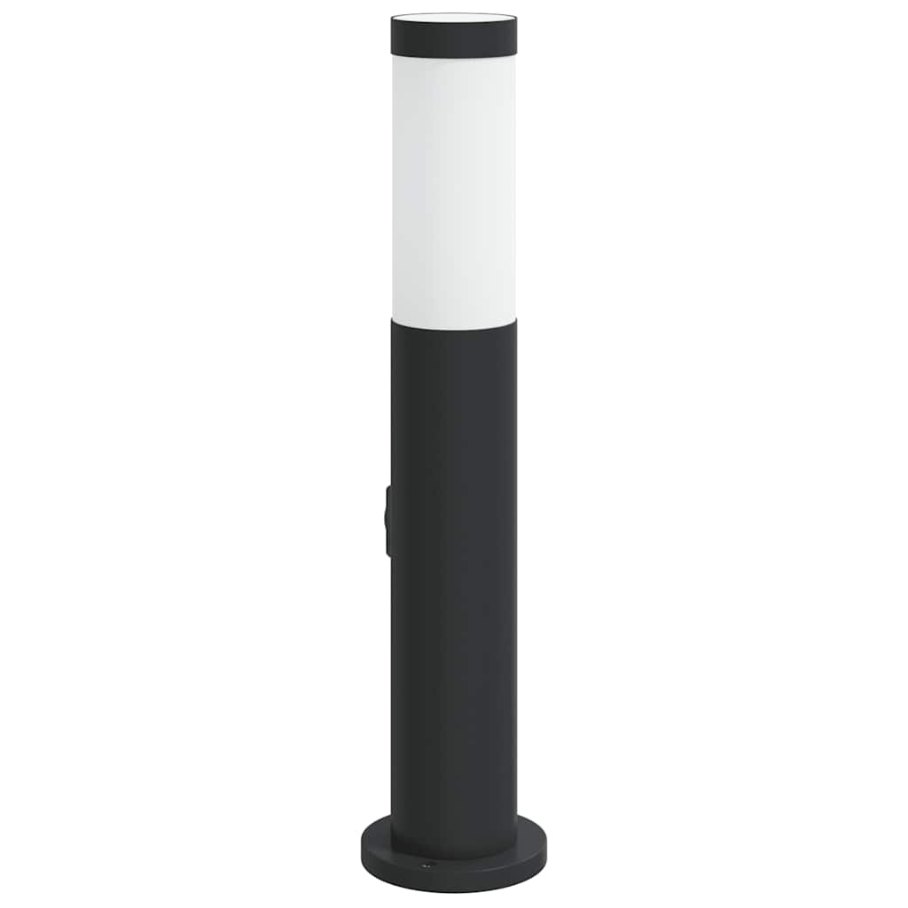 Bollard Light with Outlet 50 cm Stainless Steel IP44