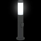 Bollard Light with Outlet 50 cm Stainless Steel IP44