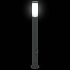 Bollard Light with Outlet 80 cm Stainless Steel IP44