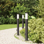 Bollard Lights with Outlet 3pcs 80 cm Stainless Steel IP44