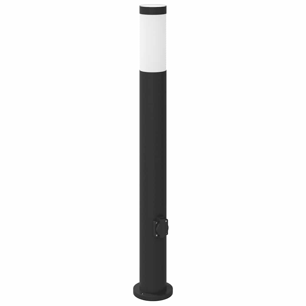 Bollard Lights with Outlet 3pcs 80 cm Stainless Steel IP44