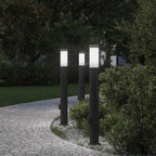 Bollard Lights with Outlet 3pcs 80 cm Stainless Steel IP44