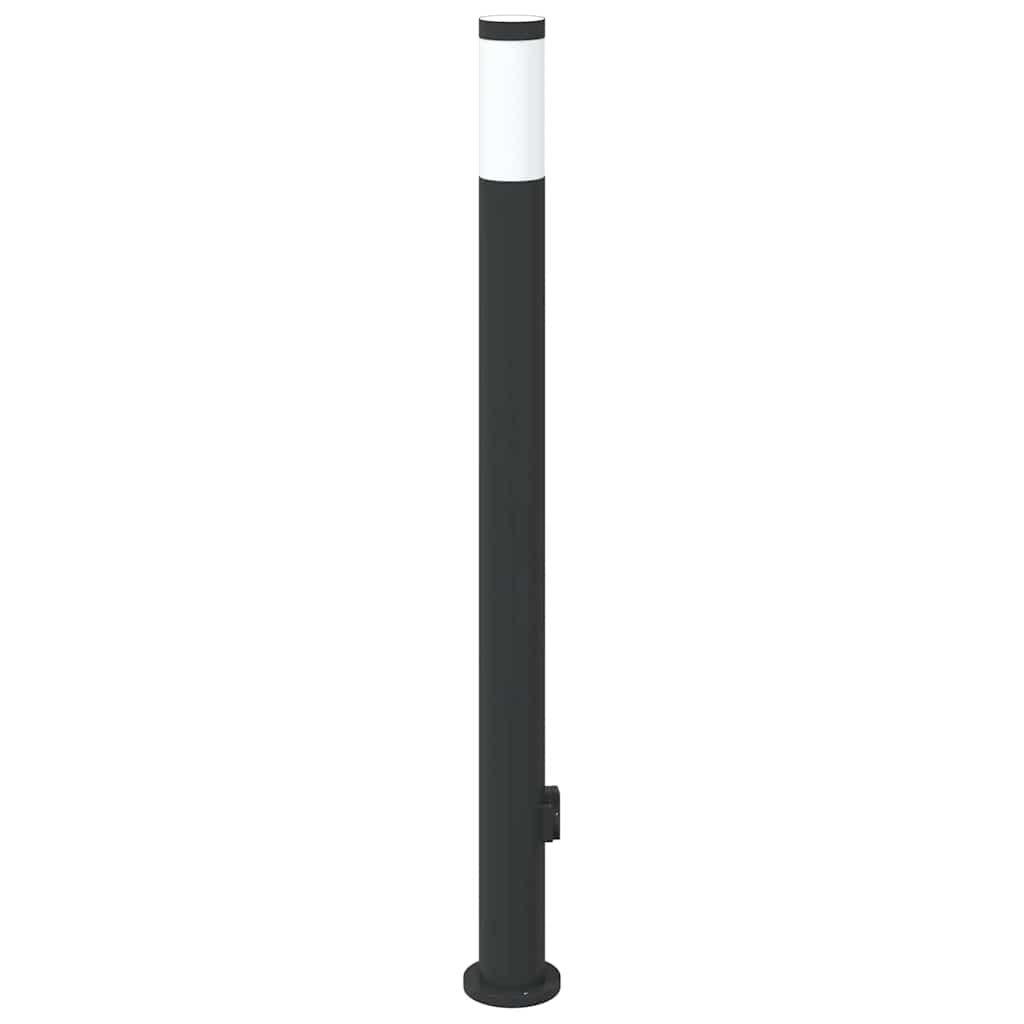 Bollard Light with Outlet 110 cm Stainless Steel IP44