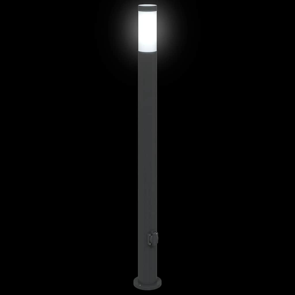 Bollard Lights with Outlet 3pcs 110 cm Stainless Steel IP44