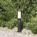 Bollard Light with Sensor&Outlet 50 cm Stainless Steel IP44