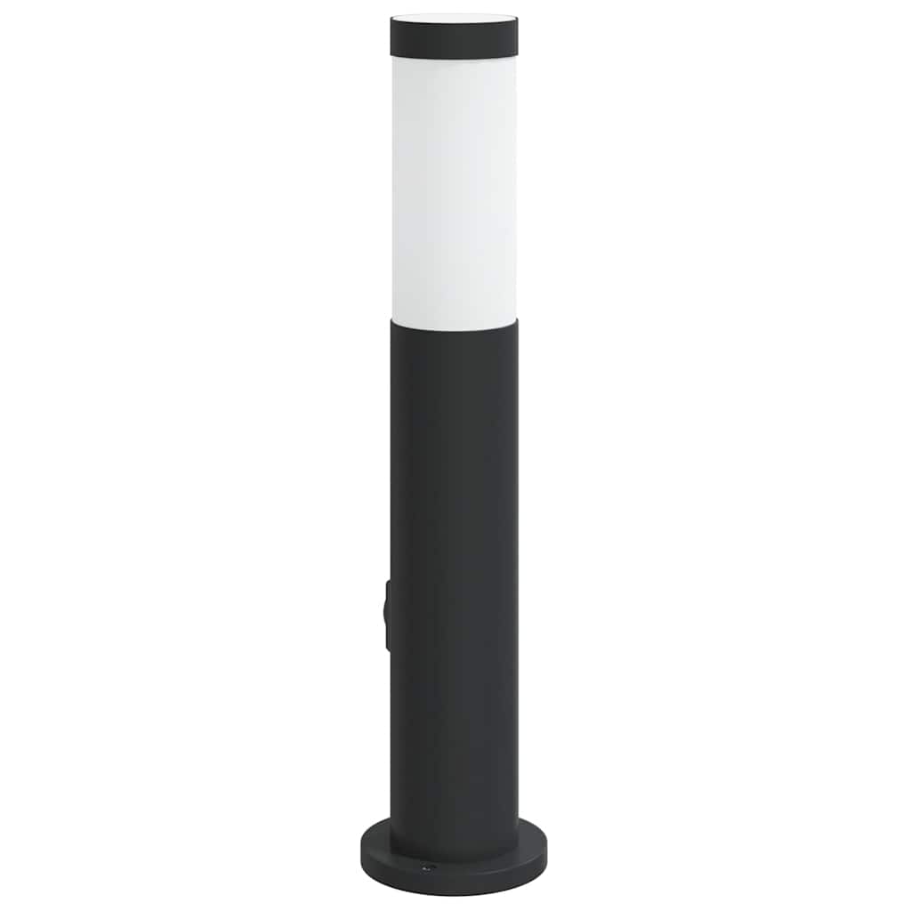 Bollard Light with Sensor&Outlet 50 cm Stainless Steel IP44