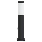 Bollard Light with Sensor&Outlet 50 cm Stainless Steel IP44