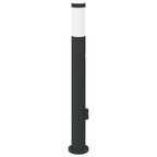 Bollard Light with Sensor&Outlet 80 cm Stainless Steel IP44