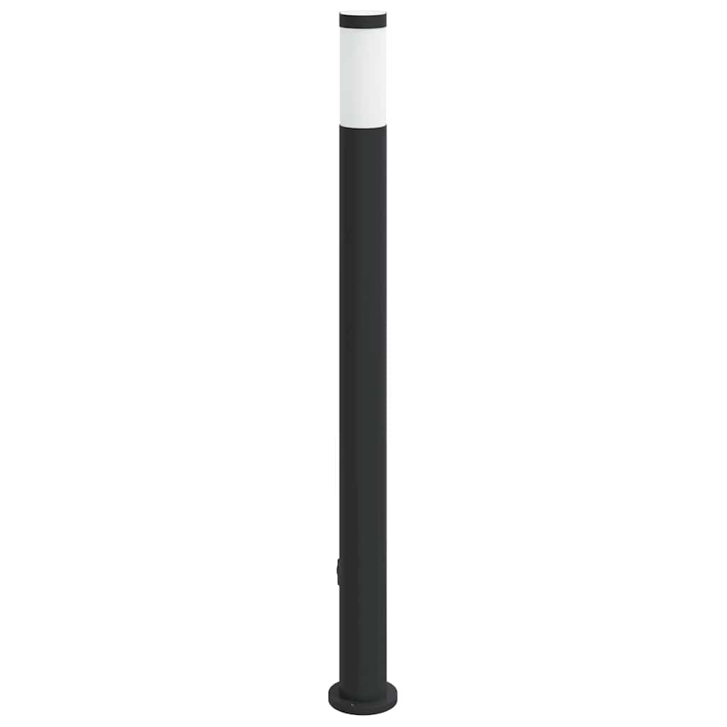 Bollard Light with Sensor&Outlet 110 cm Stainless Steel IP44