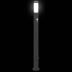 Bollard Lights with Sensor&Outlet 3pcs 110 cm Stainless Steel IP44