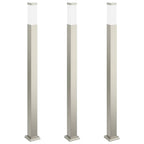 Bollard Lights 3 pcs 110 cm Stainless Steel IP44