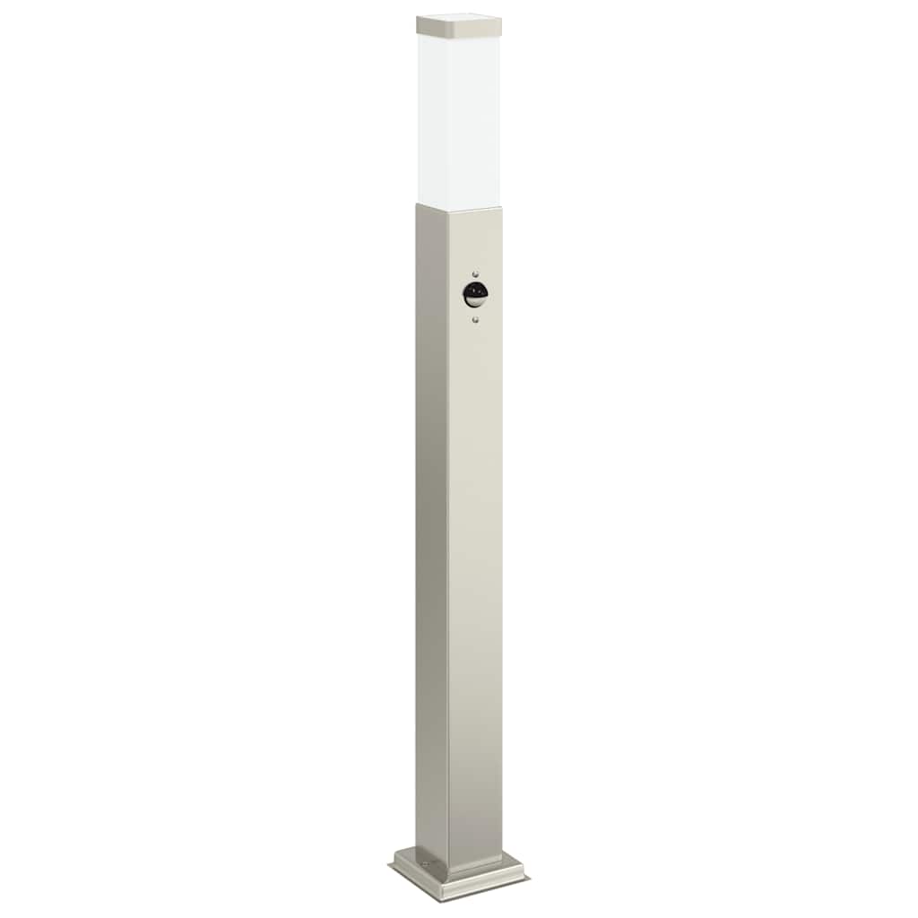 Bollard Lights with Sensor 3 pcs 80 cm Stainless Steel IP44