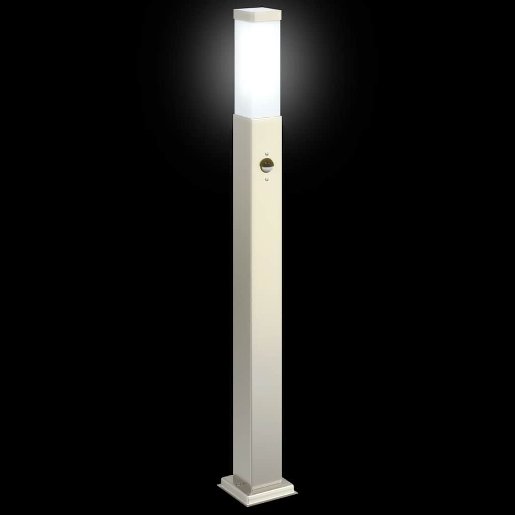 Bollard Lights with Sensor 3 pcs 80 cm Stainless Steel IP44
