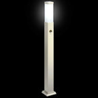Bollard Lights with Sensor 3 pcs 80 cm Stainless Steel IP44