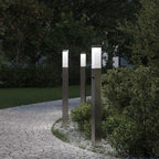 Bollard Lights with Sensor 3 pcs 80 cm Stainless Steel IP44