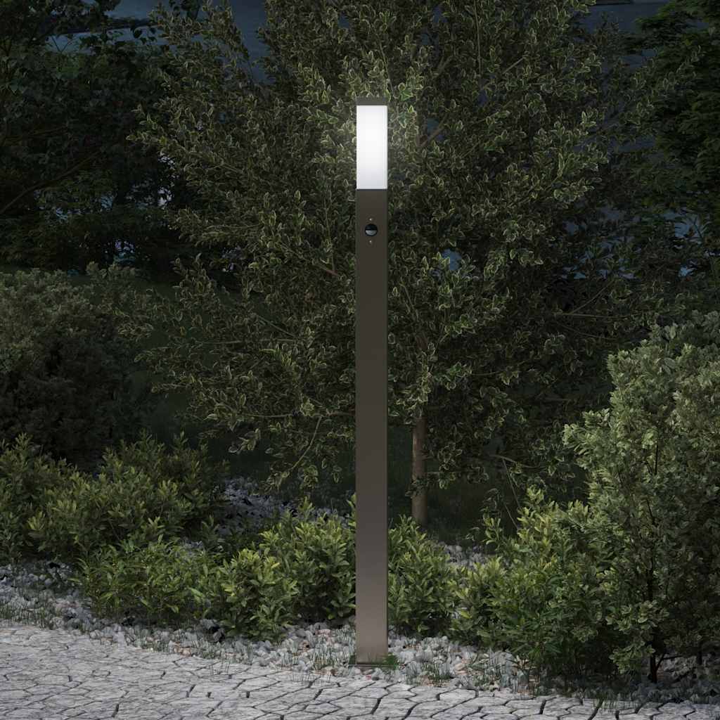 Bollard Light with Sensor 110 cm Stainless Steel IP44