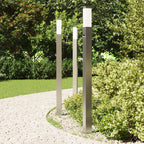 Bollard Lights with Sensor 3 pcs 110 cm Stainless Steel IP44