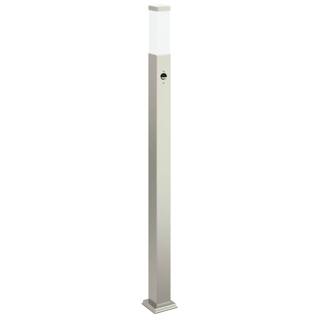 Bollard Lights with Sensor 3 pcs 110 cm Stainless Steel IP44