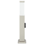 Bollard Light with Outlet 50 cm Stainless Steel IP44