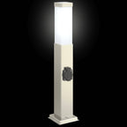 Bollard Light with Outlet 50 cm Stainless Steel IP44