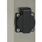 Bollard Lights with Outlet 3 pcs 50 cm Stainless Steel IP44