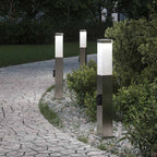 Bollard Lights with Outlet 3 pcs 50 cm Stainless Steel IP44