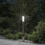 Bollard Light with Outlet 80 cm Stainless Steel IP44