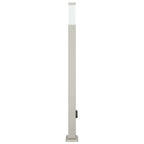 Bollard Light with Outlet 110 cm Stainless Steel IP44