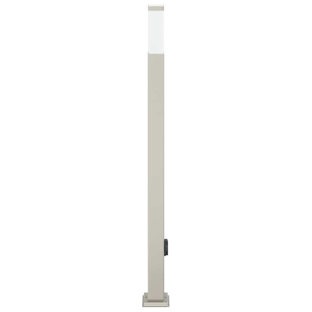Bollard Light with Outlet 110 cm Stainless Steel IP44
