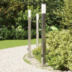 Bollard Lights with Outlet 3 pcs 110 cm Stainless Steel IP44
