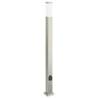 Bollard Lights with Outlet 3 pcs 110 cm Stainless Steel IP44