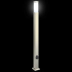 Bollard Lights with Outlet 3 pcs 110 cm Stainless Steel IP44
