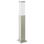 Bollard Light with Sensor&Outlet 50 cm Stainless Steel IP44
