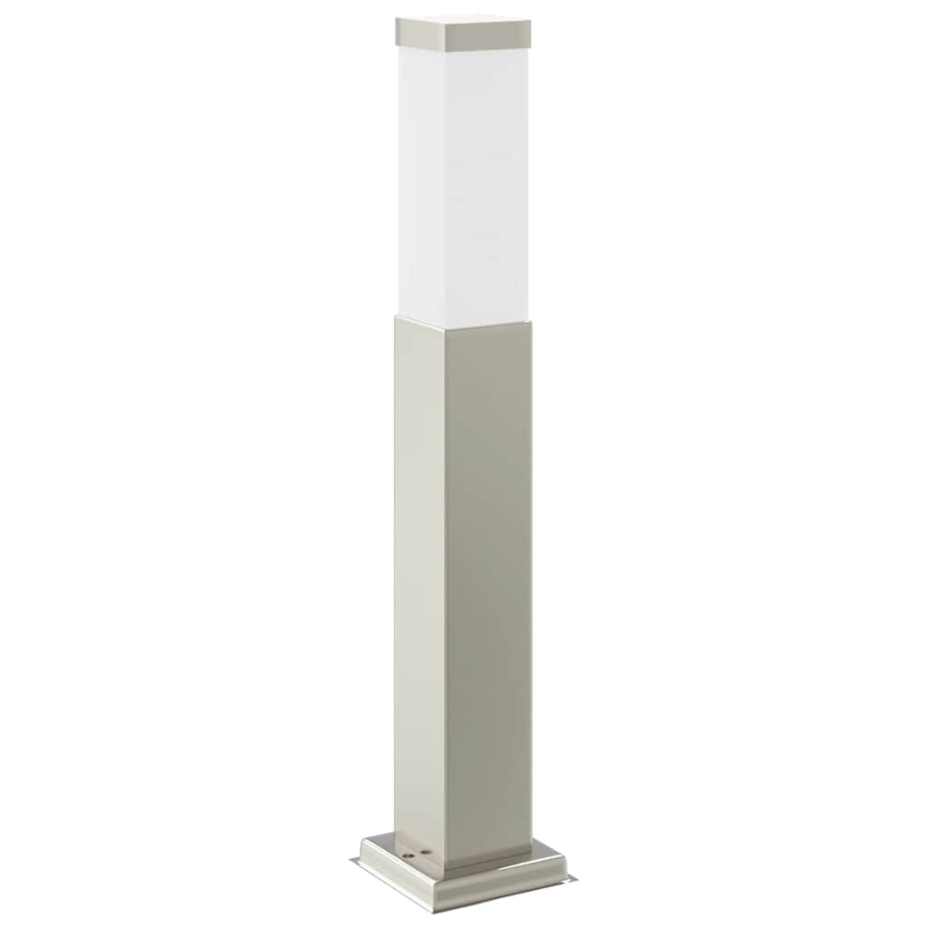 Bollard Light with Sensor&Outlet 50 cm Stainless Steel IP44
