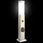 Bollard Light with Sensor&Outlet 50 cm Stainless Steel IP44