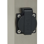 Bollard Lights with Sensor&Outlet 3 pcs 50 cm Stainless Steel IP44