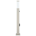 Bollard Light with Sensor&Outlet 80 cm Stainless Steel IP44