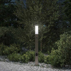 Bollard Light with Sensor&Outlet 80 cm Stainless Steel IP44