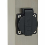 Bollard Lights with Sensor&Outlet 3 pcs 80 cm Stainless Steel IP44