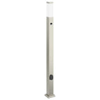 Bollard Light with Sensor&Outlet 110 cm Stainless Steel IP44