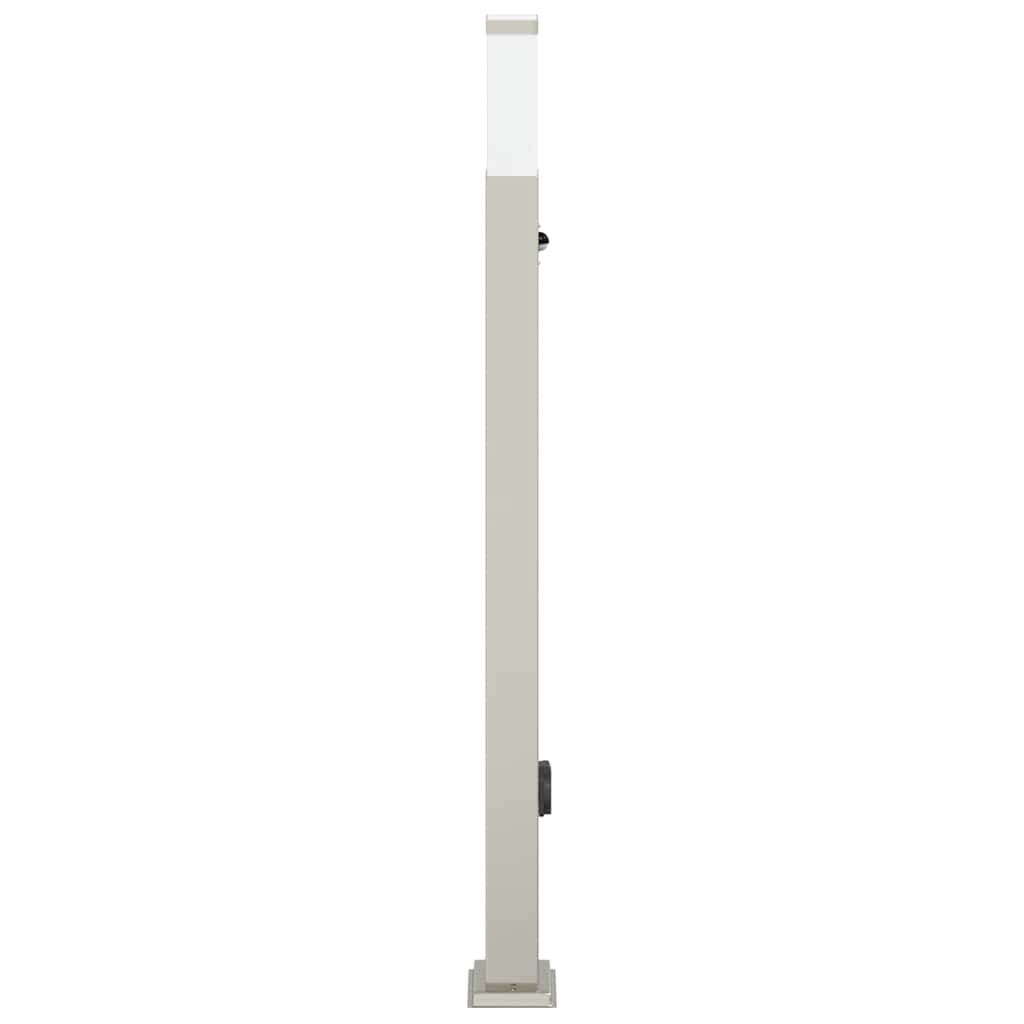 Bollard Light with Sensor&Outlet 110 cm Stainless Steel IP44