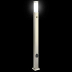 Bollard Light with Sensor&Outlet 110 cm Stainless Steel IP44