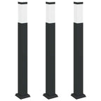 Bollard Lights 3 pcs 80 cm Black IP44