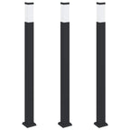 Bollard Lights 3 pcs 110 cm Black IP44