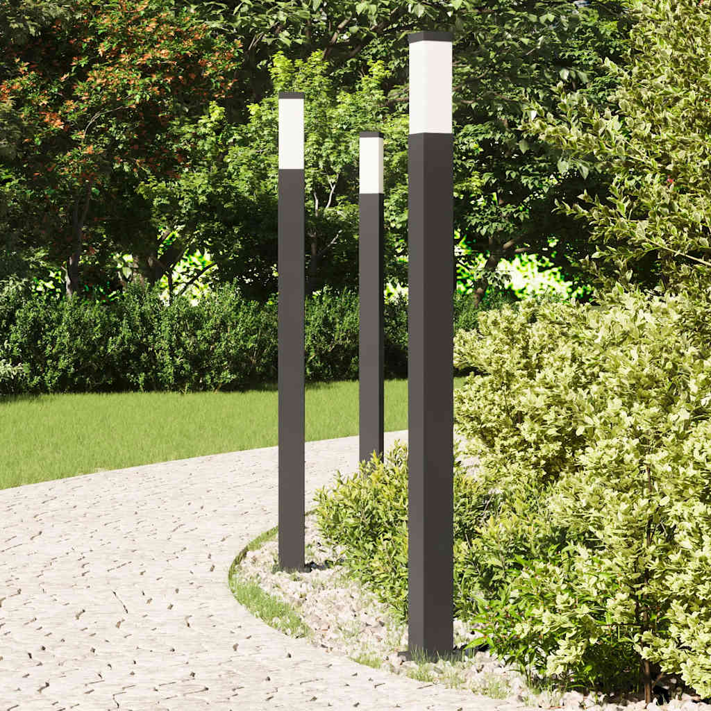 Bollard Lights 3 pcs 110 cm Black IP44